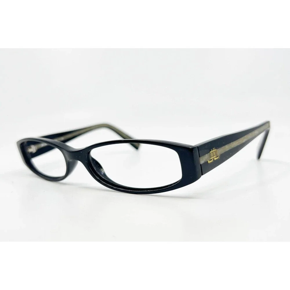 Jennifer Lopez Eyeglasses Womens Black JL205 Oval Full Rim Frames 51-16-135
